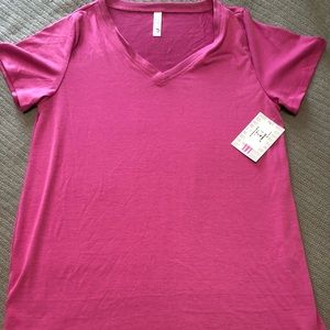 Lularoe Pink Christy T Shirt Size Medium